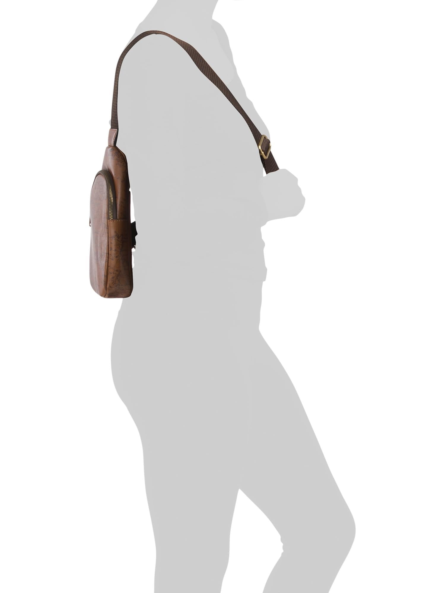 Patricia Nash Marisol Leather Sling Bag, Signature Map Print 
