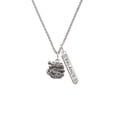 thumbnail image 2 of Delight Jewelry Silvertone Chinese Dragon Silvertone Balance Bar Charm Necklace, 23", 2 of 4