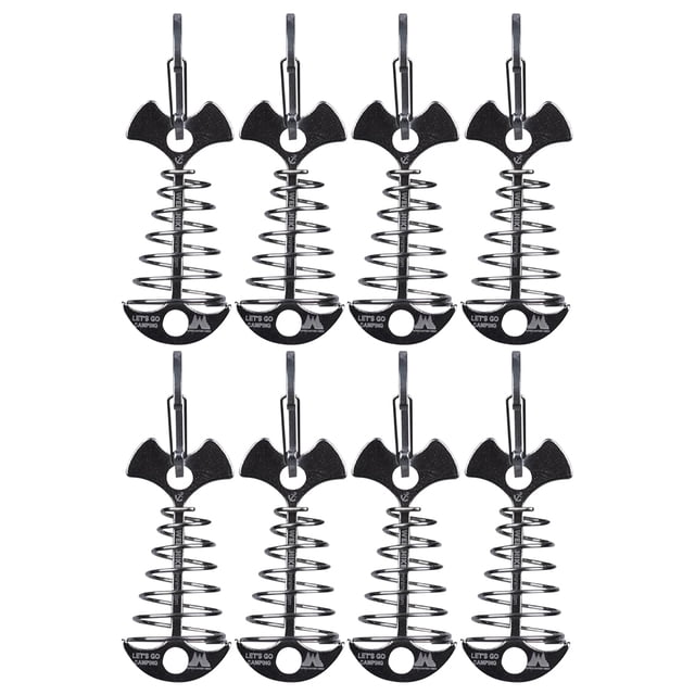 Pesca Carpa Anclaje Toldo Viento Hebilla La Pegadas 4/8pcs Aleación Aluminio Acero Inoxidable para Acampar Al Aire Libre Senderismo