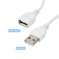 thumbnail image 2 of Uxcell USB Cable with ON/Off Switch USB Male to Female Cord 34cm White 3Pcs, 2 of 5