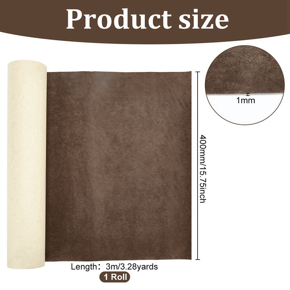 Velet Cloth Self-adhesive Fabric Coconut Brown 40cm