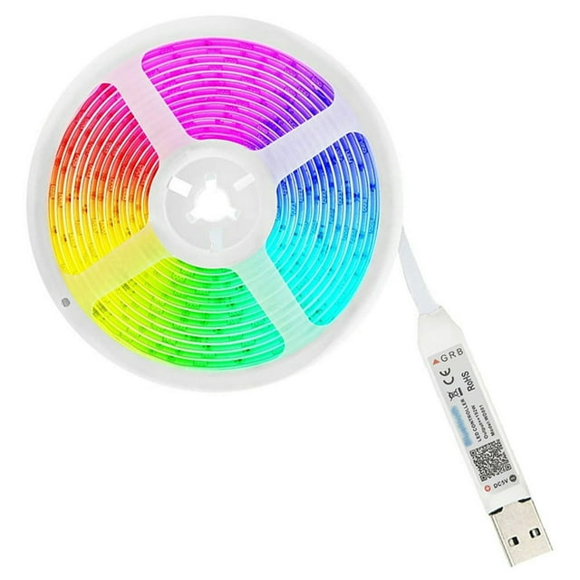 LED Light String USB Powered 5050 RGB Light Strip Bluetooth Control Lamp String