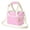 Pink, variant on Reusable Drink Carrier with Handle Insulated 4 Cup Beverage Bag - No Spill Base Adjustable Dividers Shoulder Strap, Collapsible Portable Caddy for Delivery Car Travel Picnic Camping