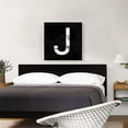 thumbnail image 2 of ARTCANVAS Classy Black White Marble Alphabet Letter J Canvas Art Print - Size: 26" x 26" (0.75" Deep), 2 of 9