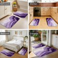 thumbnail image 4 of Purple and Gold Marble Pattern Bath Mat Set Of 2,Non-Slip Rug for Bathroom,Kitchen,Bedroom,Entrance, 30x17 and 23.5x15.7 Inches, 4 of 5