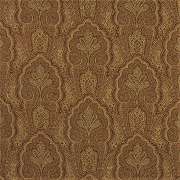 Fabric Robert Allen Beacon Hill Ashland Clay Linen Wool Floral Drapery HH40