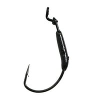 Mustad Ultra Point 1/8oz Weighted Big Mouth Hook - Size: 3/0 (Black Nickel) 5pc
