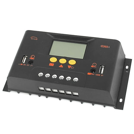30a Digital Charge Controller - UE3024 30A 12V/24V PWM Solar Battery Regulator Charger Charge Controller Switch