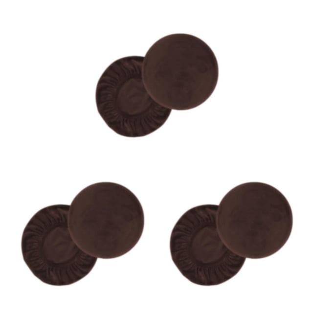 QualitChoice 2X Stool Cover Bar Supplies Dustproof Chair Covers Handily Install Party Accessories Multicolored Extendable Gear Brown M 3PCS