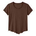 thumbnail image 4 of Mens T shirts Crew Neck Short Sleeve Solid Color Loose Basic Tee Tshirt, 4 of 5
