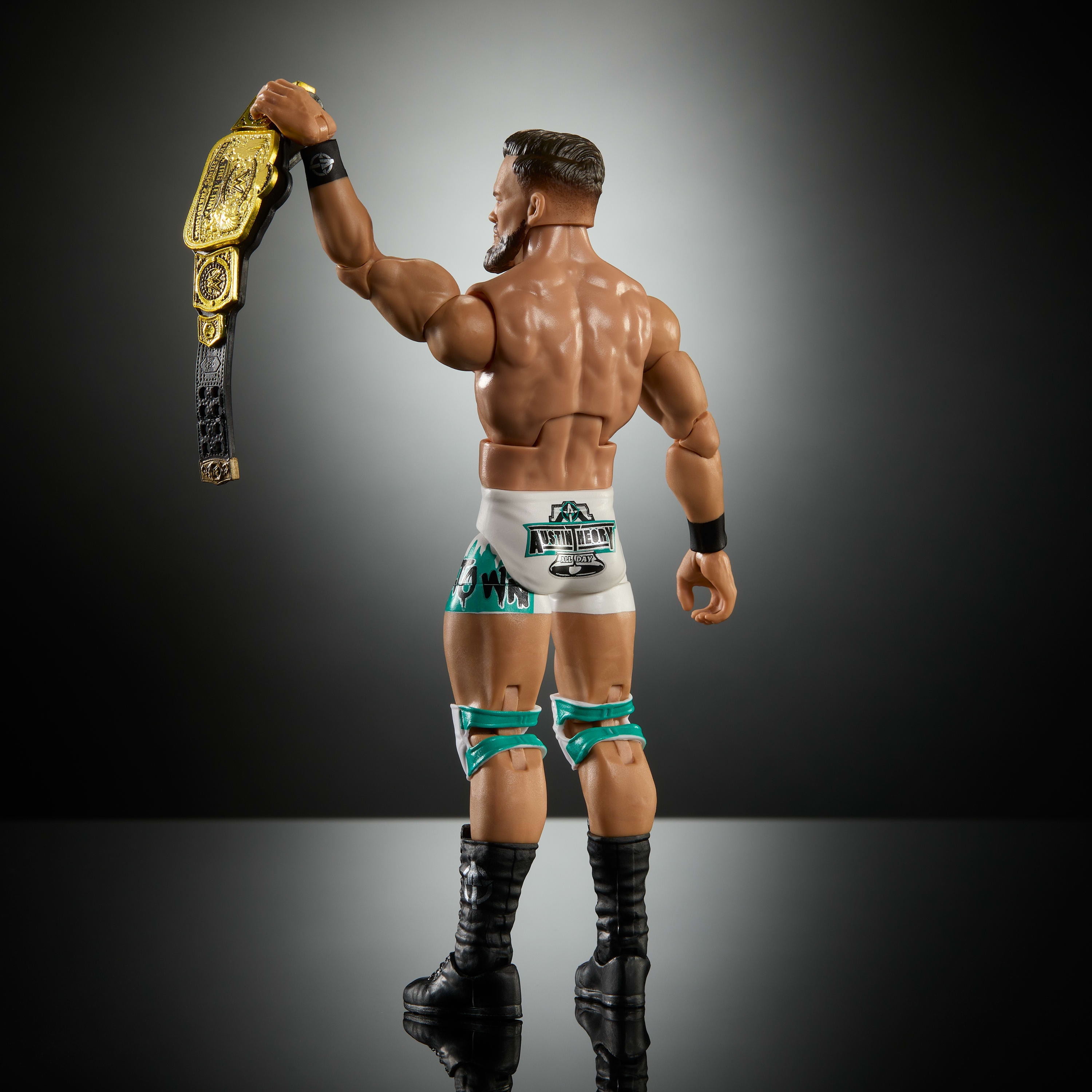 WWE Elite Austin Theory Action Figure, Series #121, 6-inch Collectible with Accessories