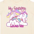 thumbnail image 4 of Inktastic My Grandma Loves Me Unicorn Girls Toddler T-Shirt, 4 of 5