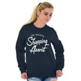 thumbnail image 3 of Shopaholic Aunt Cute Cool Fun Auntie Women Crewneck Sweatshirt Brisco Brands S, 3 of 6