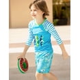 thumbnail image 3 of weVSwe Toddler Boys UPF 50+ 2PC Rash Guard Set Swim Trunks Long Sleeve Swimsuits, 3 of 8