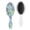 White-183, variant on Abstract Floral Watercolor Hair Brush, Vintage Botanical Detangling Paddle Brush for Women, Men, and Kids