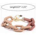 thumbnail image 6 of Multicolor Resin Lightweight Summer Chunky Thick Link Chain Bracelets Trendy Y2k Rainbow Candy Color Thick Paperclip Chain Bracelet for Women Girls Teen Surfer Beach Jewelry, 6 of 7
