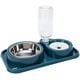 thumbnail image 4 of Cuencos para perros y gatos, 2 en 1, juego de cuencos de agua y comida para mascotas con botella dispensadora automática de agua por gravedad, cuenco de acero inoxidable desmontable, sin derrames, par, 4 of 5