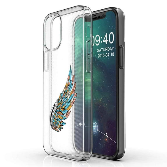 TalkingCase Slim Phone Case Compatible for Apple iPhone 12 Pro MAX, Cool Wing Print, Lightweight,Flexible,Soft, USA