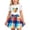 White, variant on IFNWSV Girls 2 Piece Outfits Short Sleeve Round Neck Heart Print Top and A Line Plaid Skirt Summer Casual Set White 2-3 Yeas