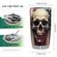 thumbnail image 2 of Taza Tumbler Oasisdream de acero inoxidable de 600 ml con estampado de calaveras, 2 of 6