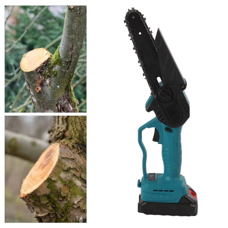 Miumaeov Mini Chainsaw 4 Inch Cordless Chainsaw Brushless Motor with Lithium Battery Security Lock Design for Wood Cutting Trimming Pruning