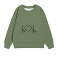 thumbnail image 4 of Bnwani Girls Crewneck Sweatshirt Crew Neck Long Sleeve Short Sweatshirt Graphic Printed Tops Pullover, 4 of 4