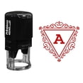thumbnail image 1 of Printtoo R-40 Swirl Border Triangle A Alphabet Monogram Initial Self Inking Rubber Stamp Office Stationary, 1 of 6