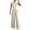 Beige, variant on Workout Sets for Women, Women's Trousers Suit 2 Piece Set Wear Button Vest With Elastic Waist Pants Business Casual Outfit For Summer Daily Work And Meetings(Beige,S)