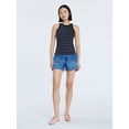 thumbnail image 2 of Free Assembly Women's and Women's Plus Patch Pocket Denim Shorts, 4" Inseam, Sizes 0-28W, 2 of 5