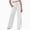 R001-White, variant on NOLDARES Girls Straight Wide Leg Track Pants Elastic Waist Casual Baggy Athletic Pants Loose Jogger Sweatpants(Yellow,14-15 Y)