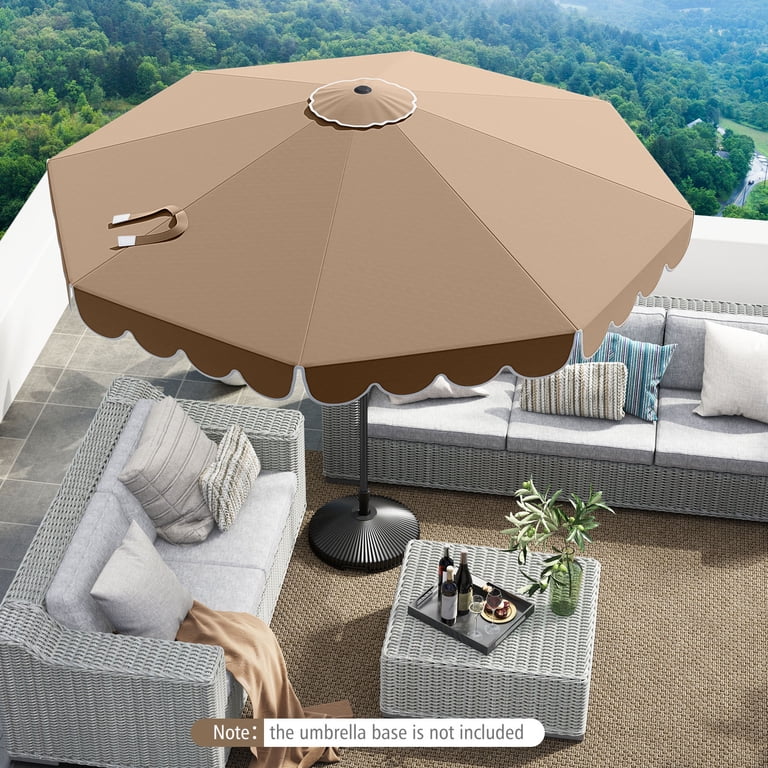 high quality rectangular patio umbrella PURPLE LEAF Large Porch Outside Cantilever Yard Umbrella OUTSUNNY 4 Piece Outdoor Ski Length:192 Brand_Haro 8x10ft Fixed Patio Umbrella