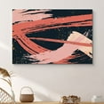 thumbnail image 1 of PixonSign Canvas Print Wall Art Geometric Red Brushstrokes on Black Background Abstract Shapes Illustrations Modern Art Minimalist Colorful Multicolor Ultra for Living Room, Bedroom, Office - 32"x48", 1 of 5