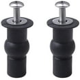 thumbnail image 1 of 2 Pieces Toilet Seat Fixings Hinges Blind Hinges Fixing Hole Stretch Rubber Screws Fits All Toilets (14mm), 1 of 4