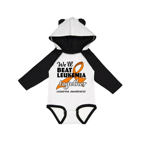 

Inktastic We ll Beat Leukemia Together- Leukemia Awareness Gift Baby Boy or Baby Girl Long Sleeve Bodysuit