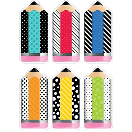 STRIPED/SPOTTED PENCIL CUT OUTS BOLD AND BRIGHT