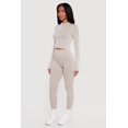 thumbnail image 3 of Women's Mineral Wash Ribbed Cropped Zip Front Active Jacket, 3 of 4