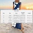 thumbnail image 3 of TaTaai Women's Solid Color Round Neck Sleeveless Knee Length Dress Casual Fashion Pleated Front Design with Pockets Soft Breathable Fabric for Spring Summer Daily Beach Vacation Gift, 3 of 6