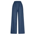 thumbnail image 5 of ADSSDQ Capri Jeans for Women Wide Leg Jeans Woman Stretchy Pull On Jeans High Waist Denim Jean Capris Pant with Pocket Dark Blue XL, 5 of 8