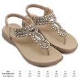 thumbnail image 2 of Sandalias de estilo bohemio para mujer Sandalias antideslizantes con purpurina a la moda para la playa de verano, 2 of 9