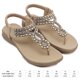 thumbnail image 2 of Sandalias planas para mujer, zapatos de vacaciones de verano antideslizantes con parte inferior vintage (37 albaricoque), 2 of 9