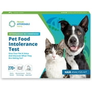 5Strands Pet Food Intolerance Test, at Home Sensitivity Test for Dogs & Cats, 270 Items, Hair Analysis, Accurate for All Ages and Breed, Results in 7 Days - Protein, Grain, Preservatives