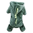 thumbnail image 1 of Cachorro Dinosaurio Diseñado Ropa Cómoda Coral Fleece Mascota Traje Perro, 1 of 4