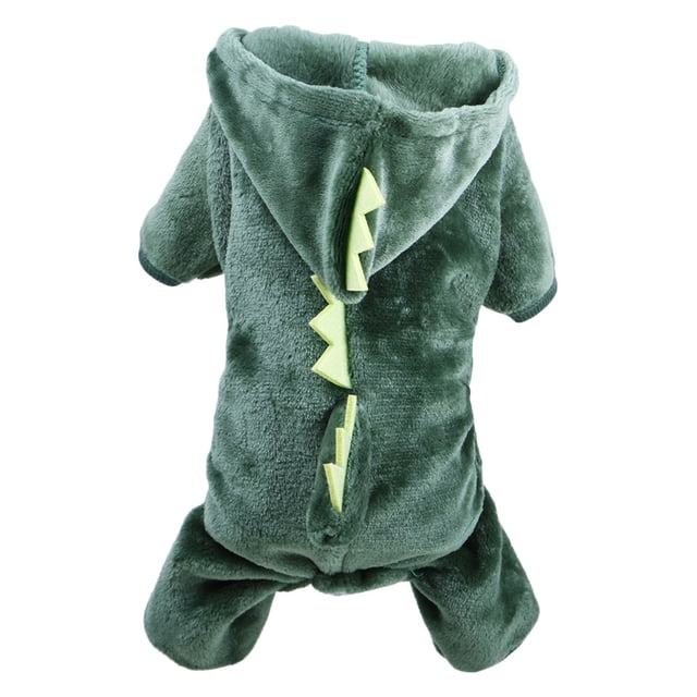 Cachorro Dinosaurio Diseñado Ropa Cómoda Coral Fleece Mascota Traje Perro