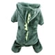 thumbnail image 1 of Ropa cómoda de forro polar coral para cachorros con diseño de dinosaurio, 1 of 6