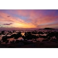 thumbnail image 2 of Susan Vizvary Photography 32x23 Gold Ornate Wood Framed with Double Matting Museum Art Print Titled - Pink Mexico Sunset, 2 of 4