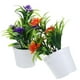 thumbnail image 3 of KAKOWELY 4 plantas artificiales en maceta de plástico, modelos de bonsái artificiales, decoraciones para mesa., 3 of 4