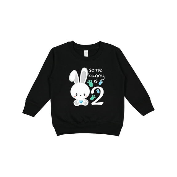 Inktastic Somebunny is Two-second Birthday Bunny Toddler Sweatshirt