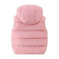 thumbnail image 3 of Kiijoy Little Boys Puffer Vest Solid Color Sleeveless Hooded Jacket, Sizes 5-6, 3 of 7