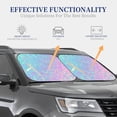 thumbnail image 4 of Haiem Fantasy Gradient Car Windshield Sun Shade (2 Pieces) Foldable Windshield Sun Shade Car Accessories for Truck SUV Pickup-Small, 4 of 7