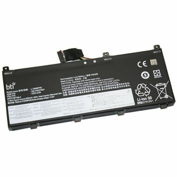 BTI 02DL028-BTI 11.25V 90Whr Li-IOn Battery for Select Lenovo ThinkPad Laptops